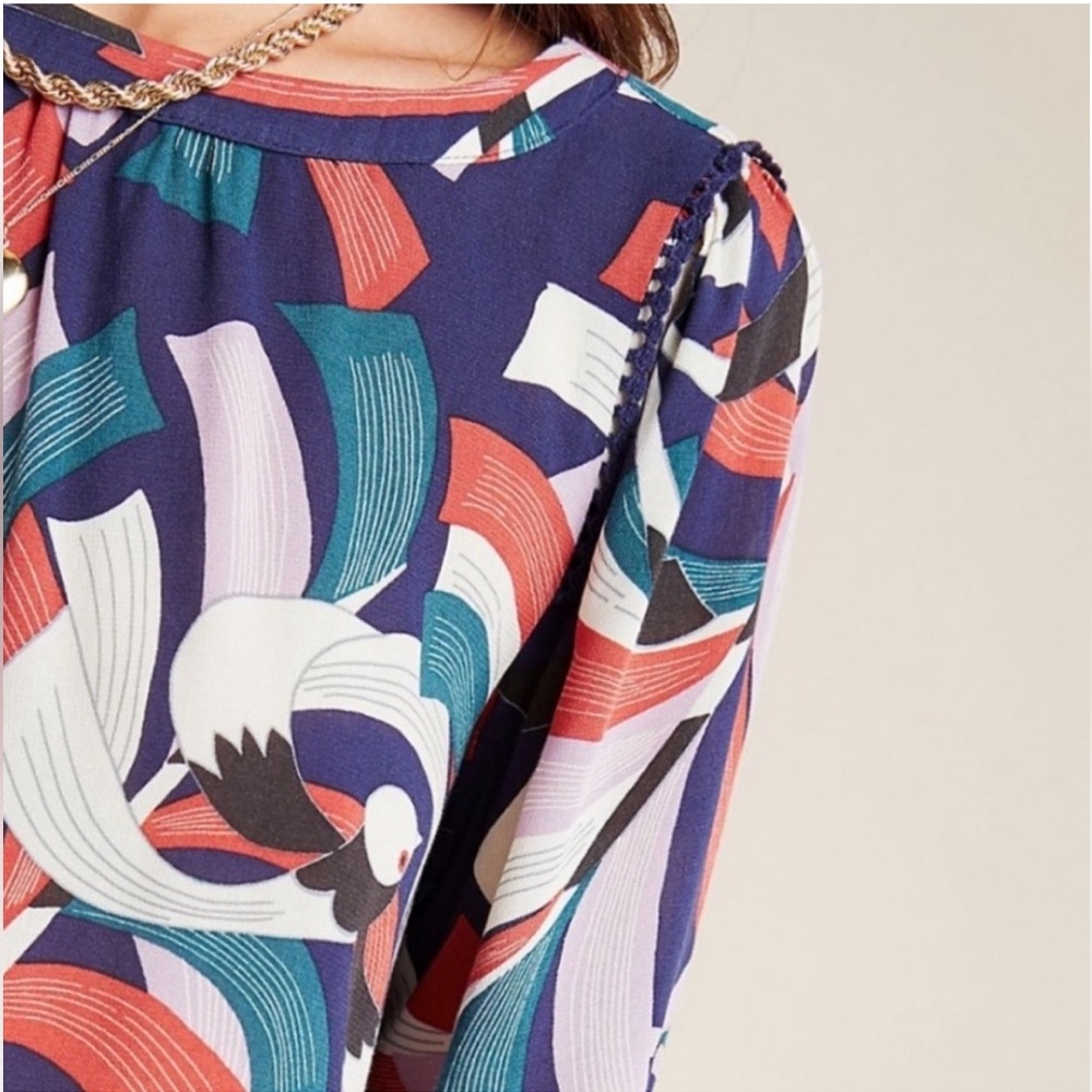 Anthropologie Maeve Cheyenne Peplum top